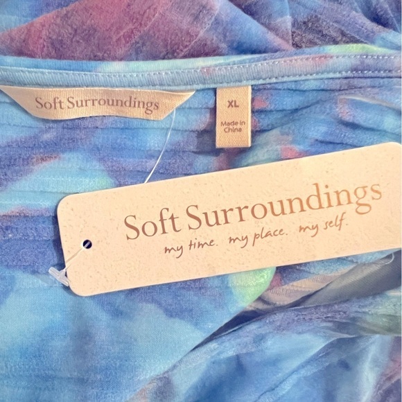 SOFT SURROUNDINGS Michelena Tunic Top Blues NEW - Picture 6 of 8